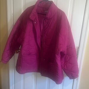 T by Talbot’s Vibrant Pink Quilted Jacket